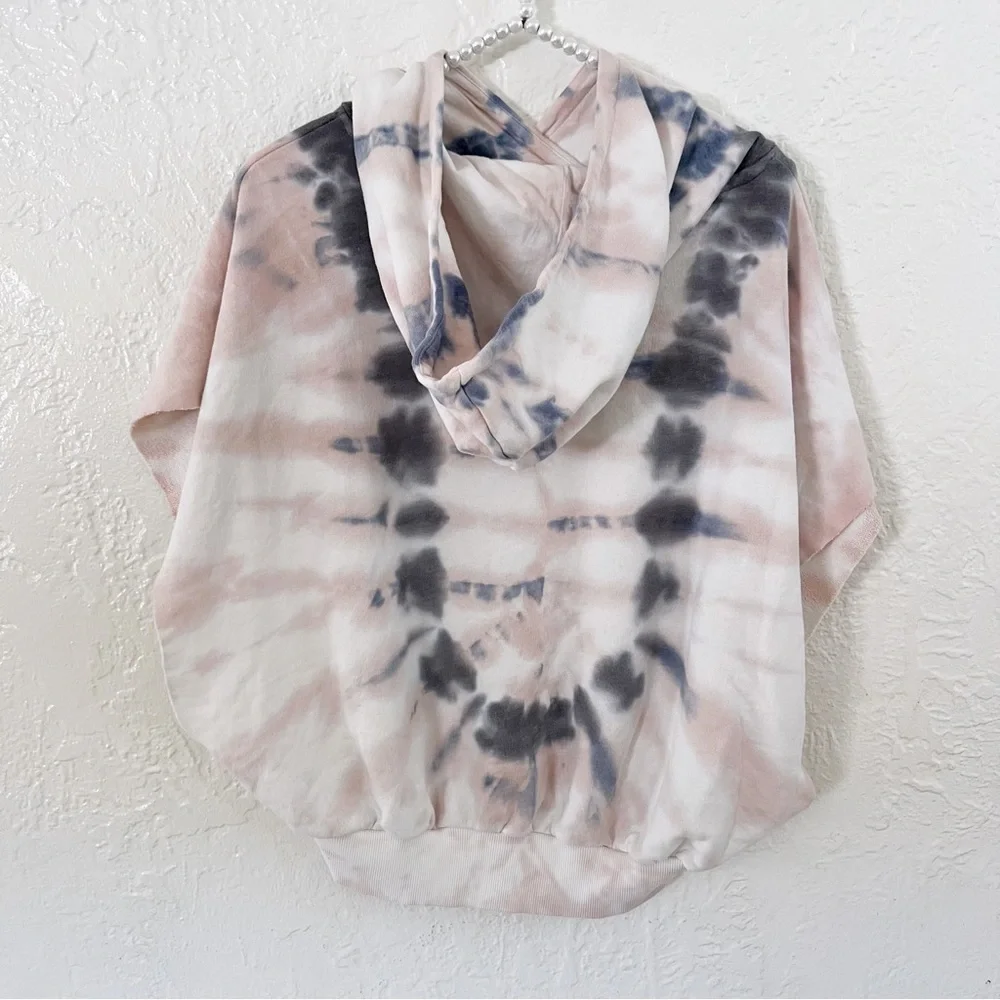 Young Fabulous & Broke Tie Dye Cutoff Carla Hoodie - Picture 6 of 7